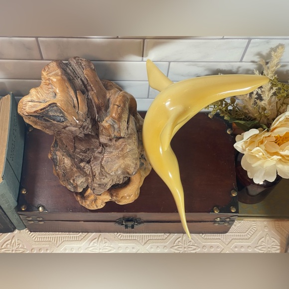 Large John Perry Single Seal On Drift Wood Sculpture - Picture 11 of 14